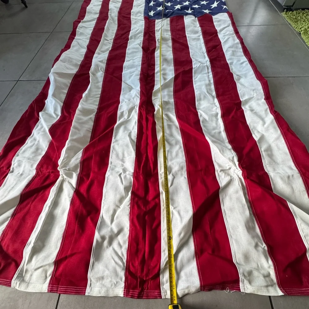 Vintage 5x8 American Flag 🇺🇸 Valley Forge 100% Cotton Made in USA